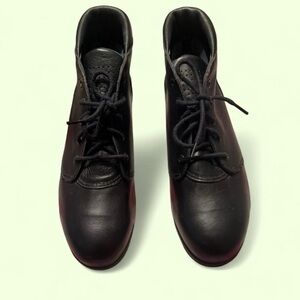 90s Red Wing Womens Chukka Safety Toe Boots in black